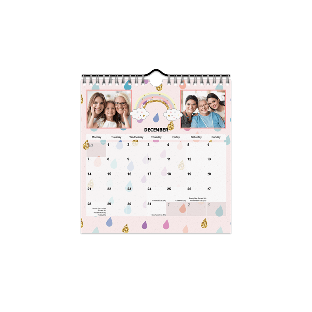 21x21cm Calendar